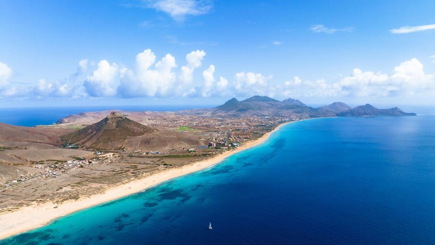 Passeio de bicicleta no Porto Santo