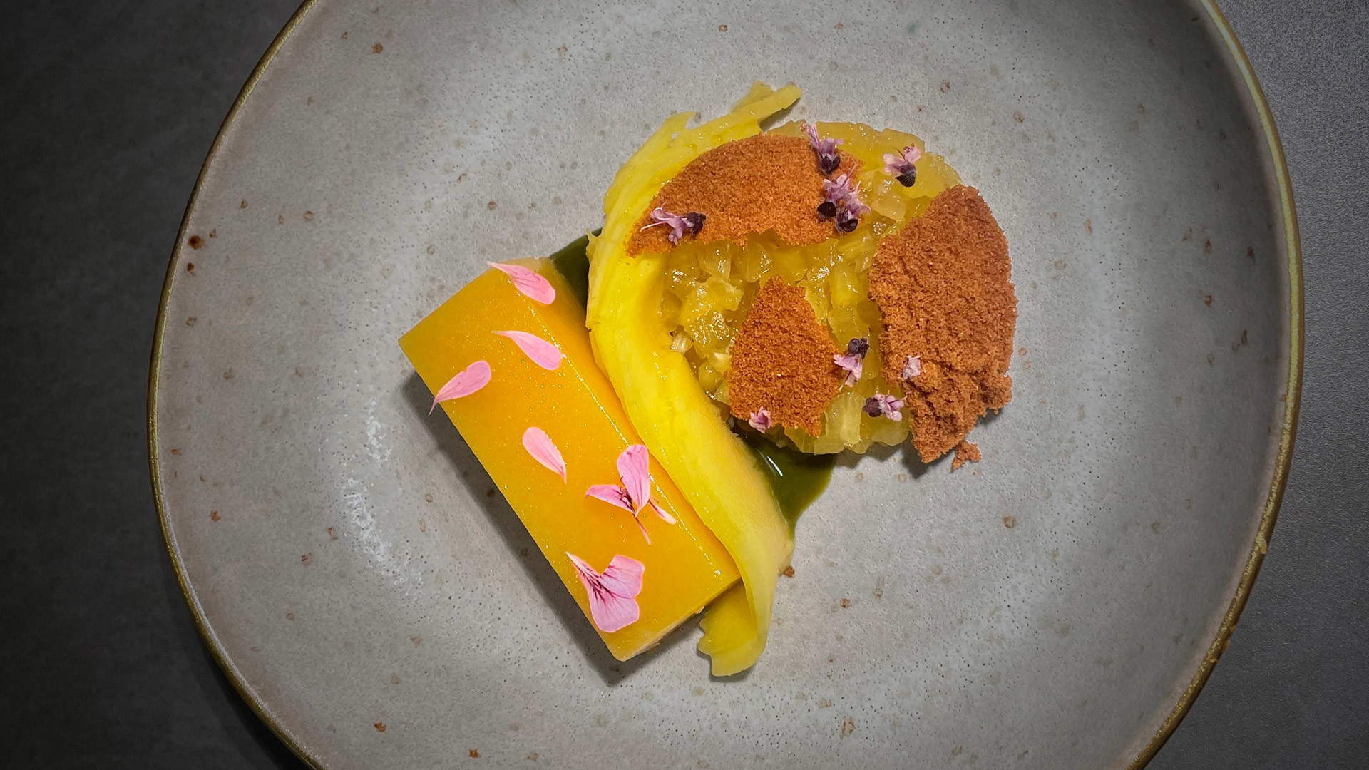 Dessert coloré et décoratif.