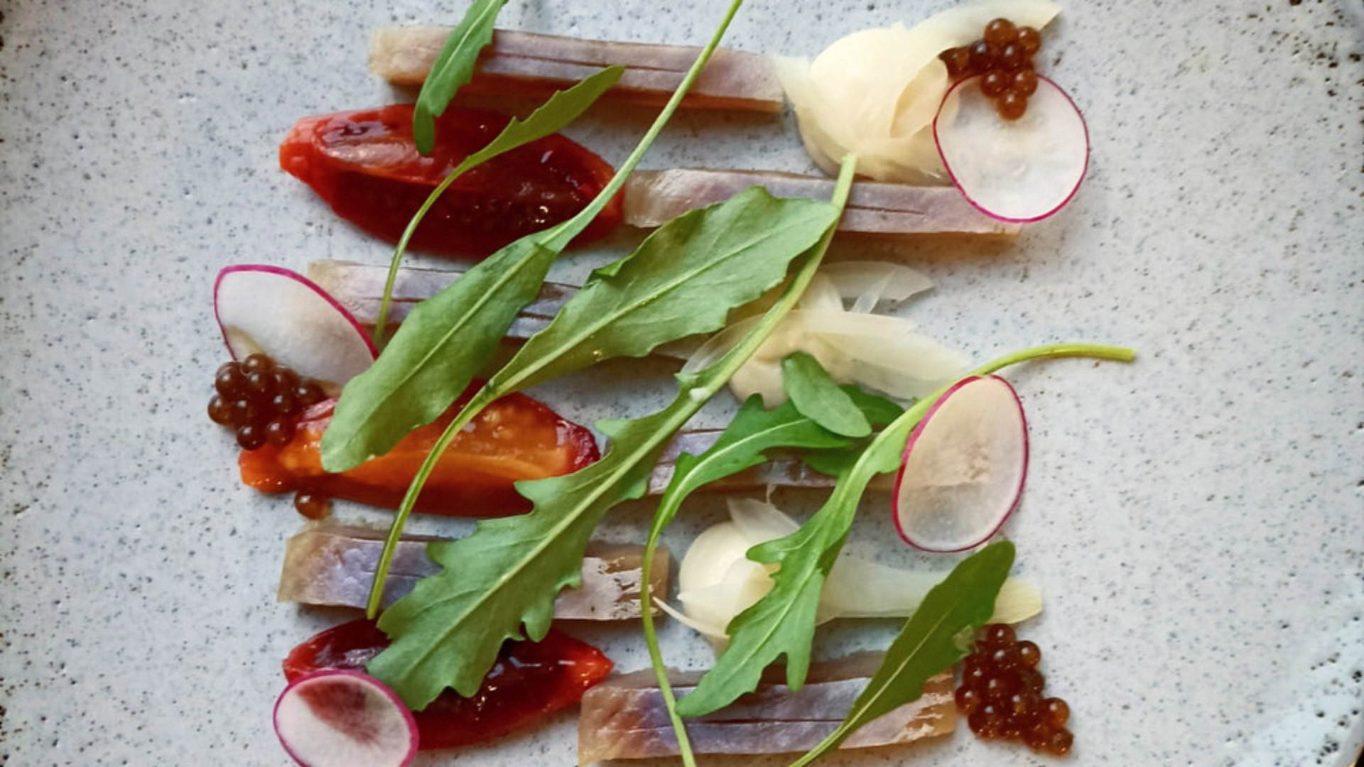 Salade de légumes décorative.